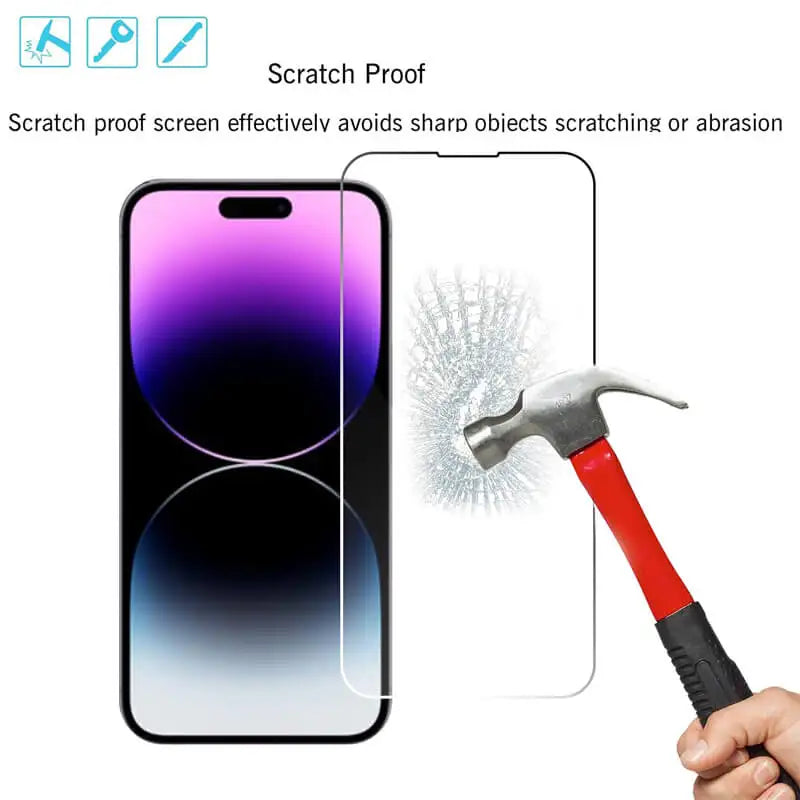 iPhone Tempered Glass Screen Protector — 3-Pack (Multi-Model)