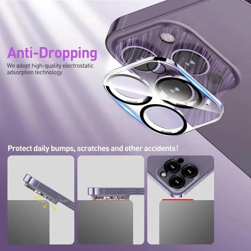 iPhone Camera Lens Protector — Tempered Glass Set (iPhone 11–17)