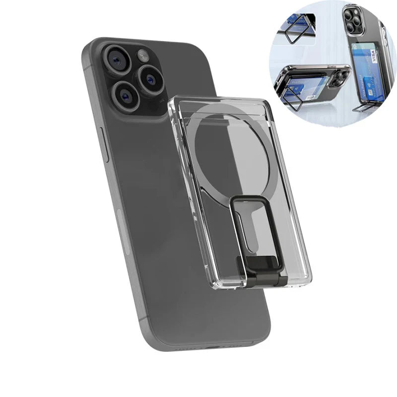 Clear Acrylic MagSafe Card Wallet — See-Through Design