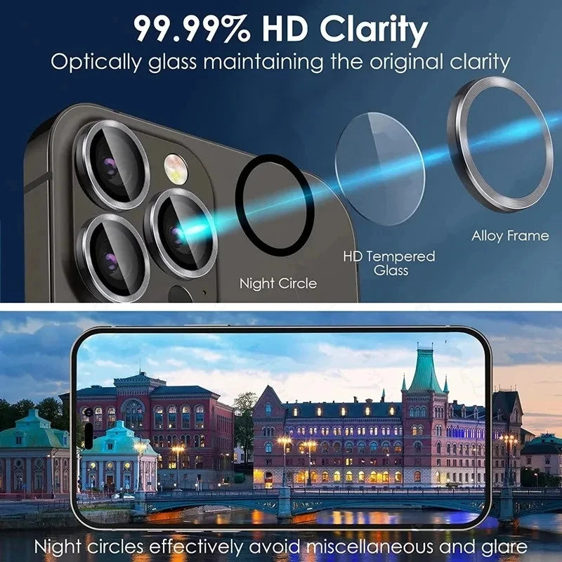 iPhone Camera Lens Protector — Tempered Glass 3-Pack (Multi-Model)
