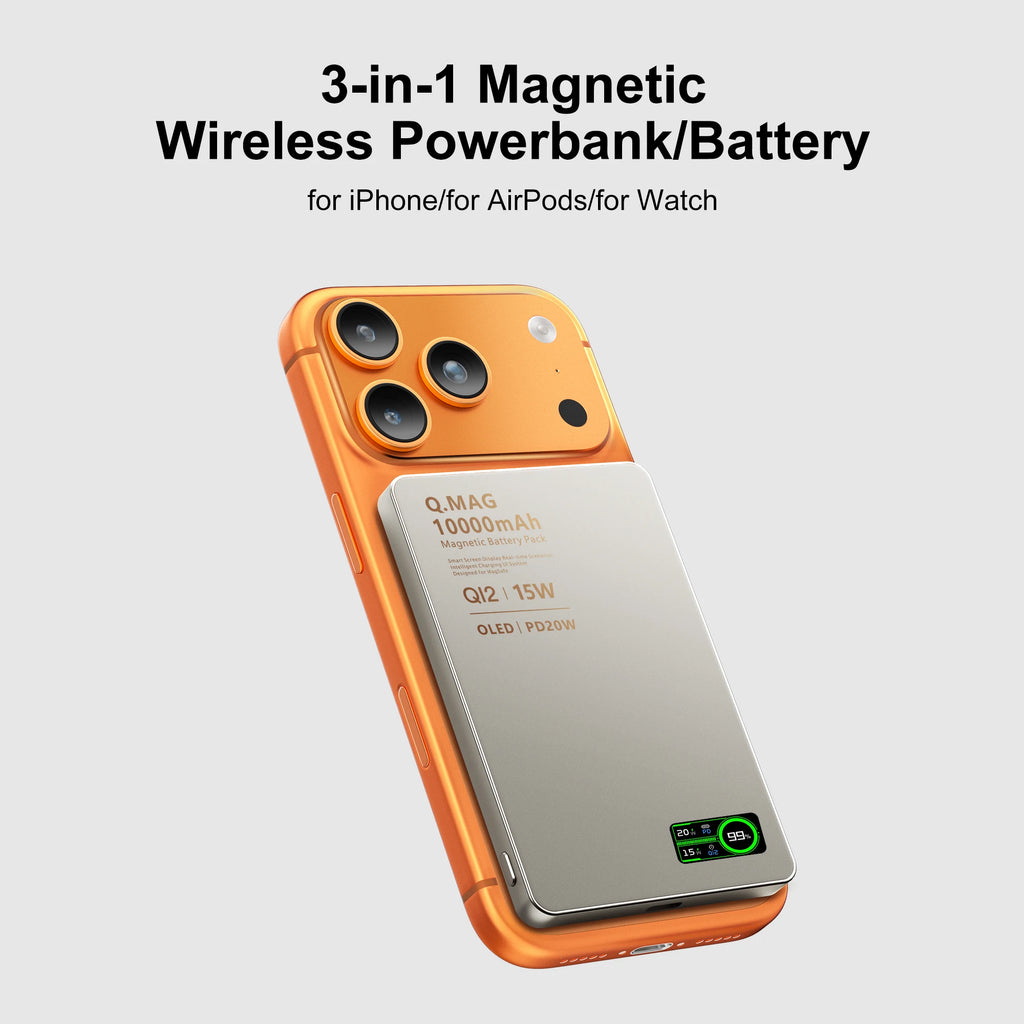 MagSafe QI2 Magnetic Power Bank — 5000/10000mAh Wireless Charger