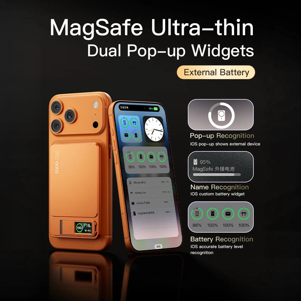 MagSafe 20W Magnetic Power Bank — 10000mAh Slim Portable Charger