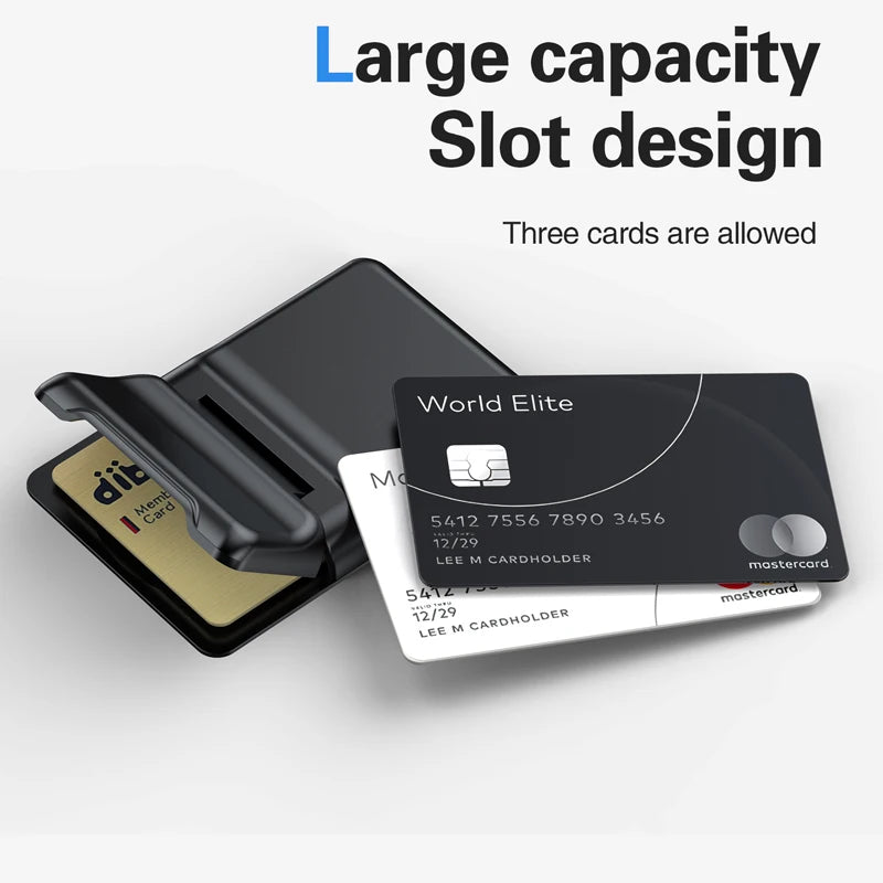 Metal MagSafe Card Holder — Slim Bank Card Wallet