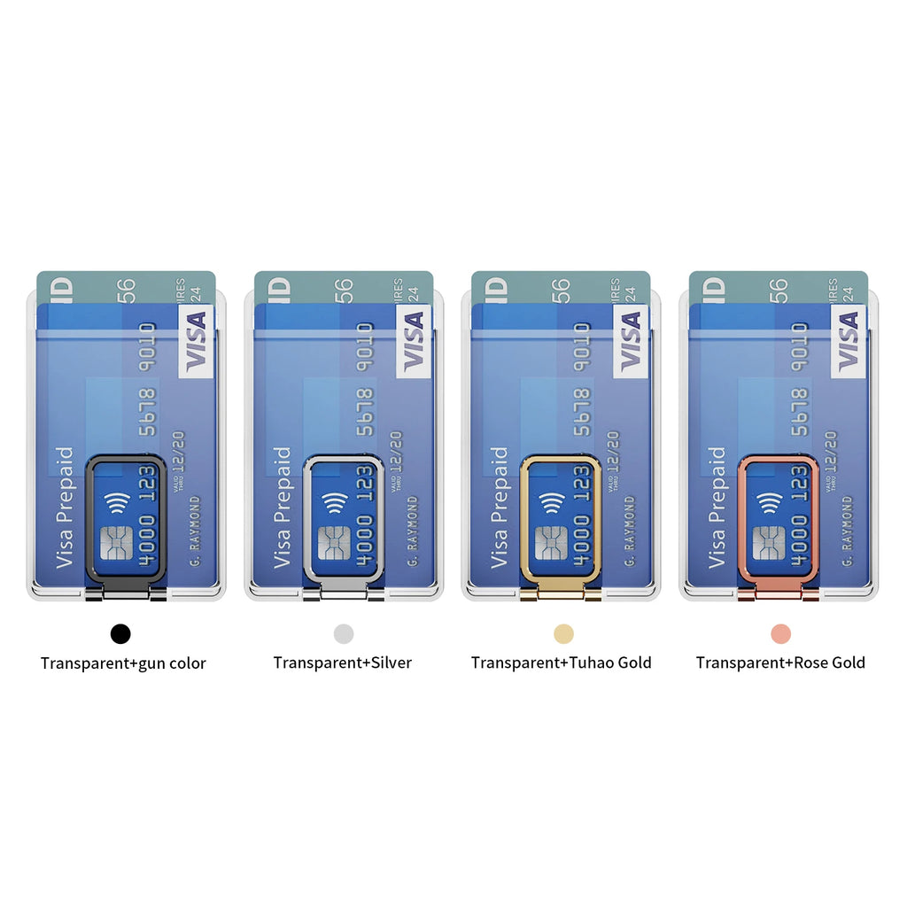 Clear Acrylic MagSafe Card Wallet — See-Through Design