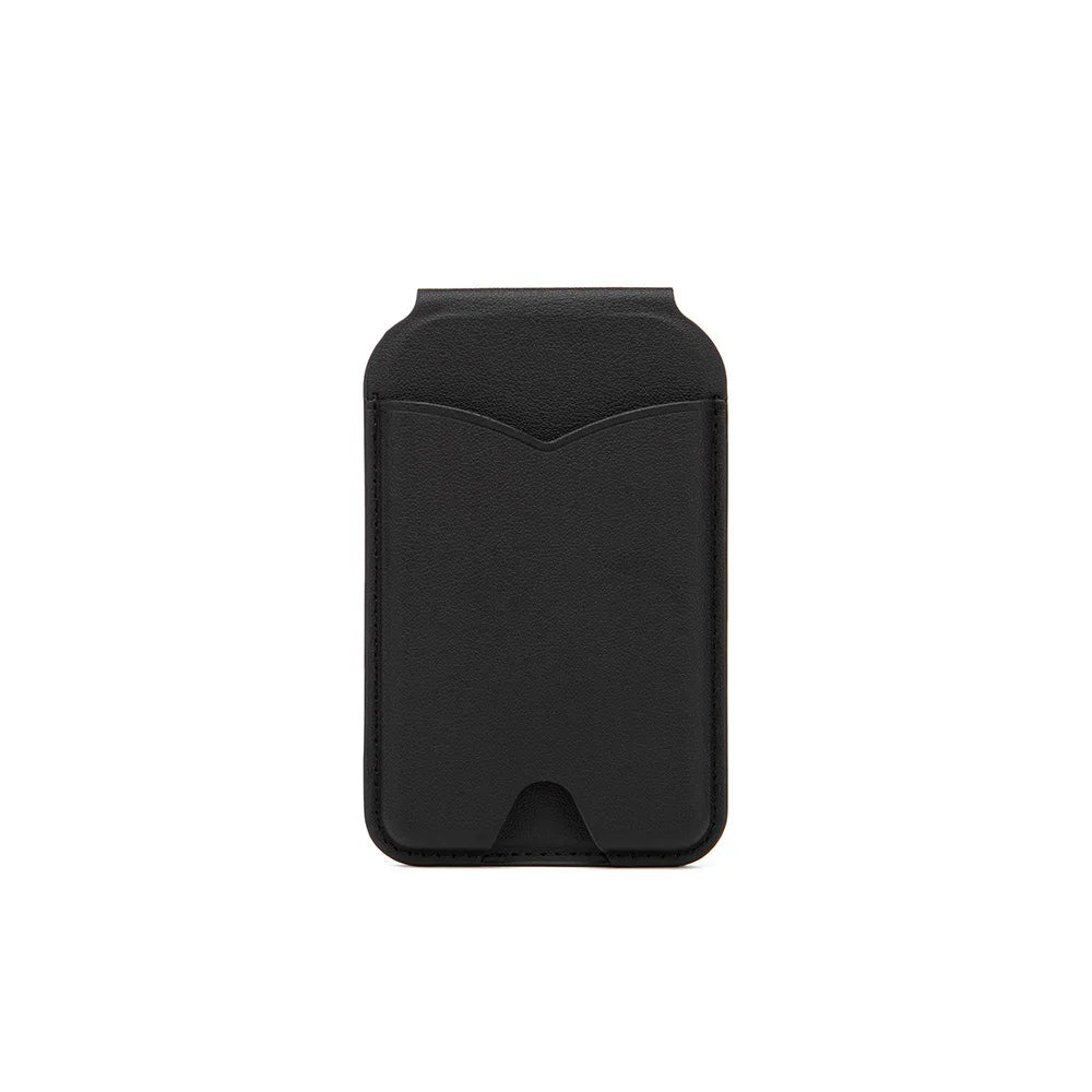 MagSafe Wallet with Mirror & Kickstand — Leather Card Holder