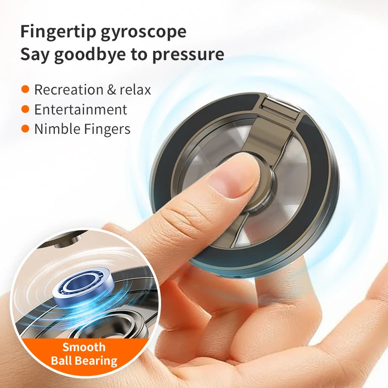 MagSafe 3-in-1 Grip Ring Stand — Magnetic Finger Loop & Phone Holder