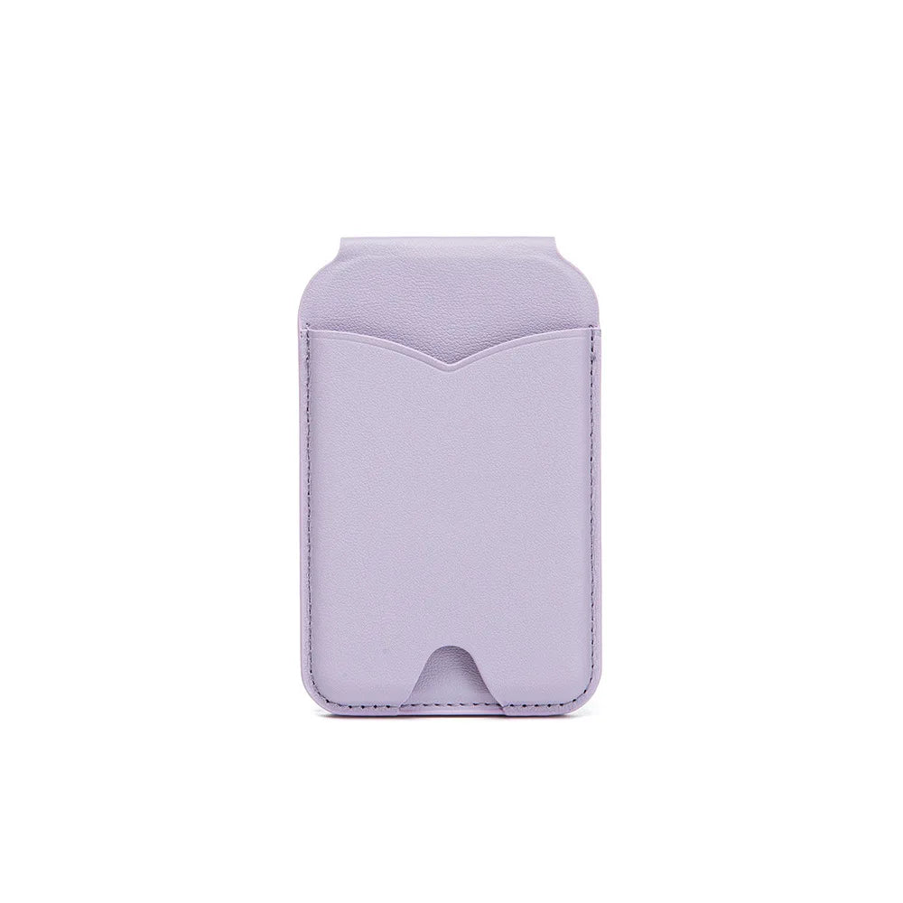 MagSafe Wallet with Mirror & Kickstand — Leather Card Holder