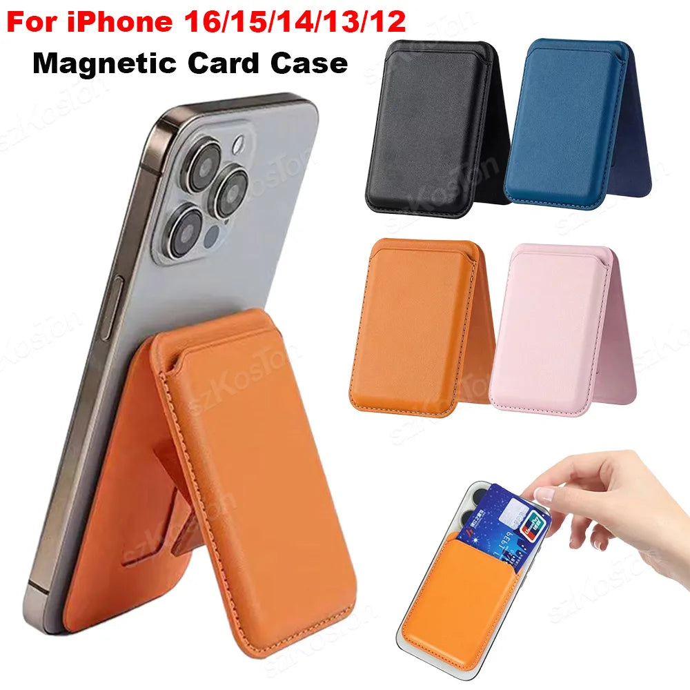 Leather MagSafe Wallet — Slim Card Case for iPhone