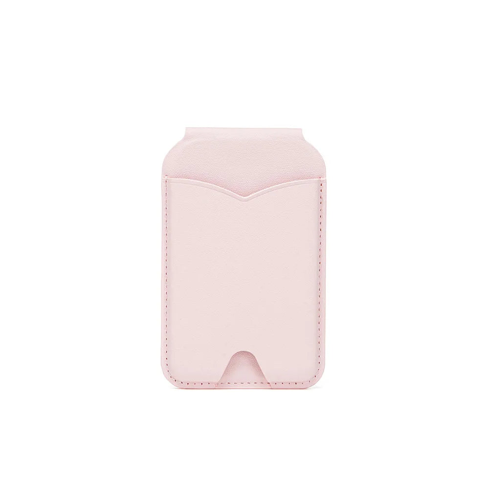 MagSafe Wallet with Mirror & Kickstand — Leather Card Holder