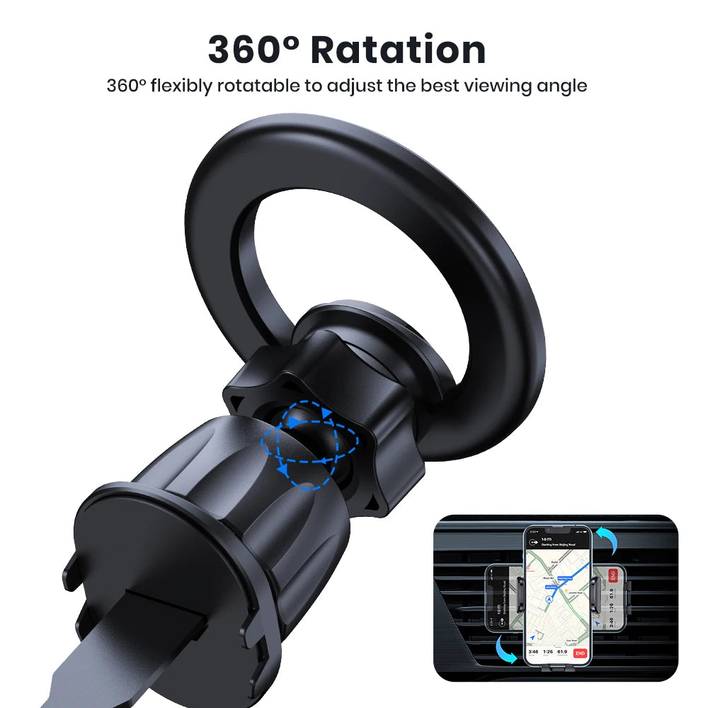 MagSafe Car Air Vent Mount — 360° Magnetic Phone Holder