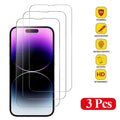 iPhone Tempered Glass Screen Protector — 3-Pack (Multi-Model)