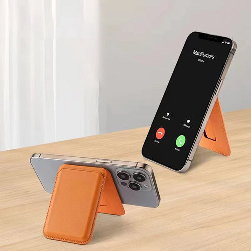 Leather MagSafe Wallet — Slim Card Case for iPhone