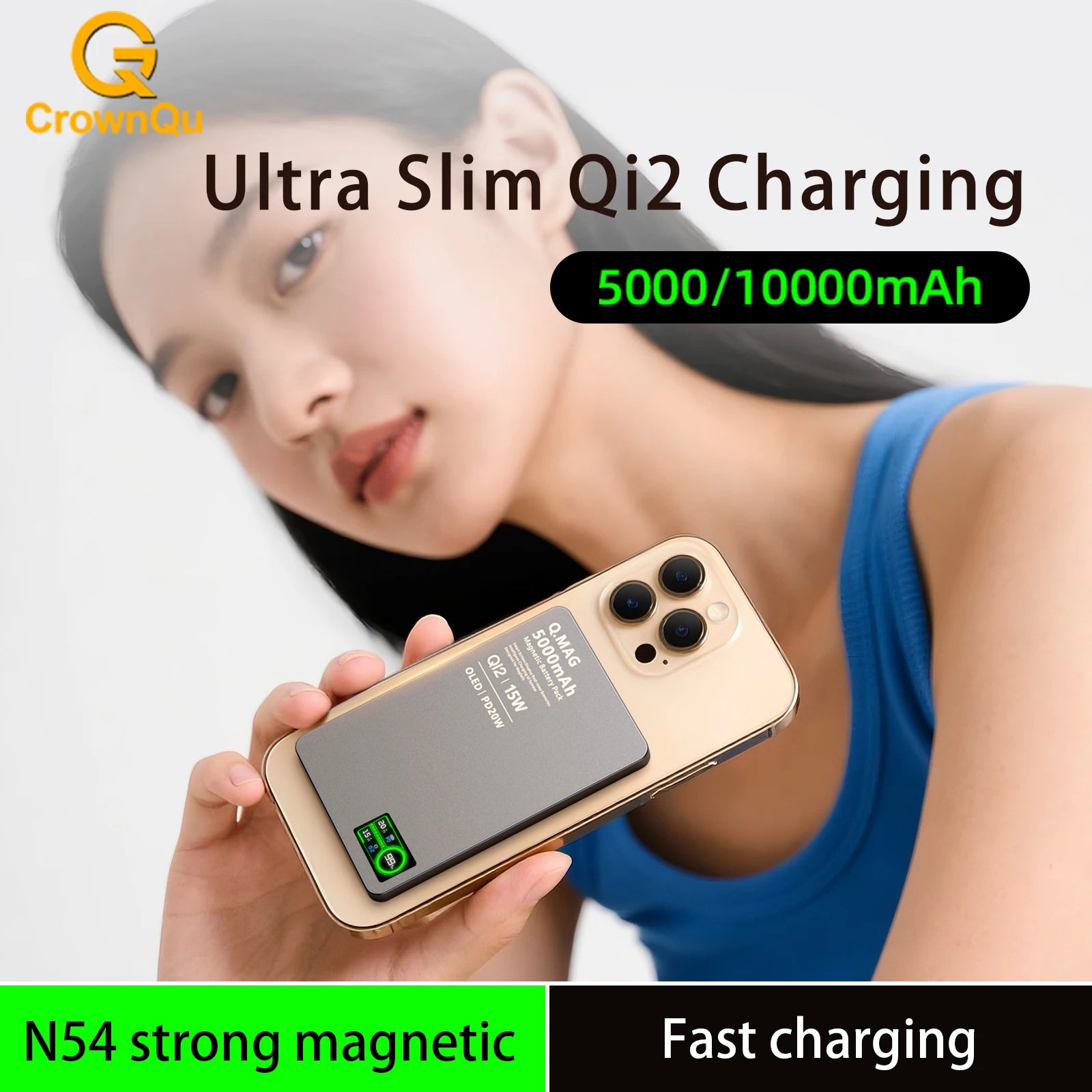 MagSafe QI2 Magnetic Power Bank — 5000/10000mAh Wireless Charger
